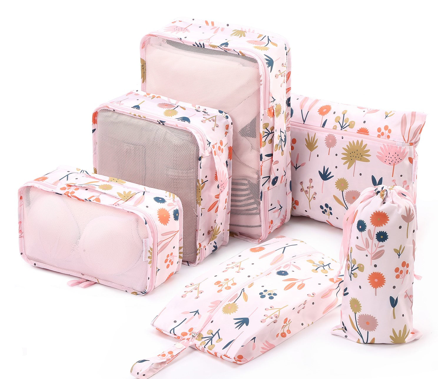 Packing Cubes Pink Protea Paton Travel