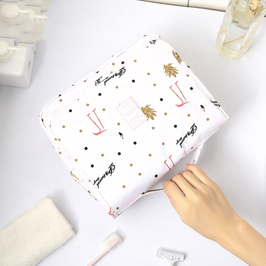 Toiletry Bag - White Flamingo