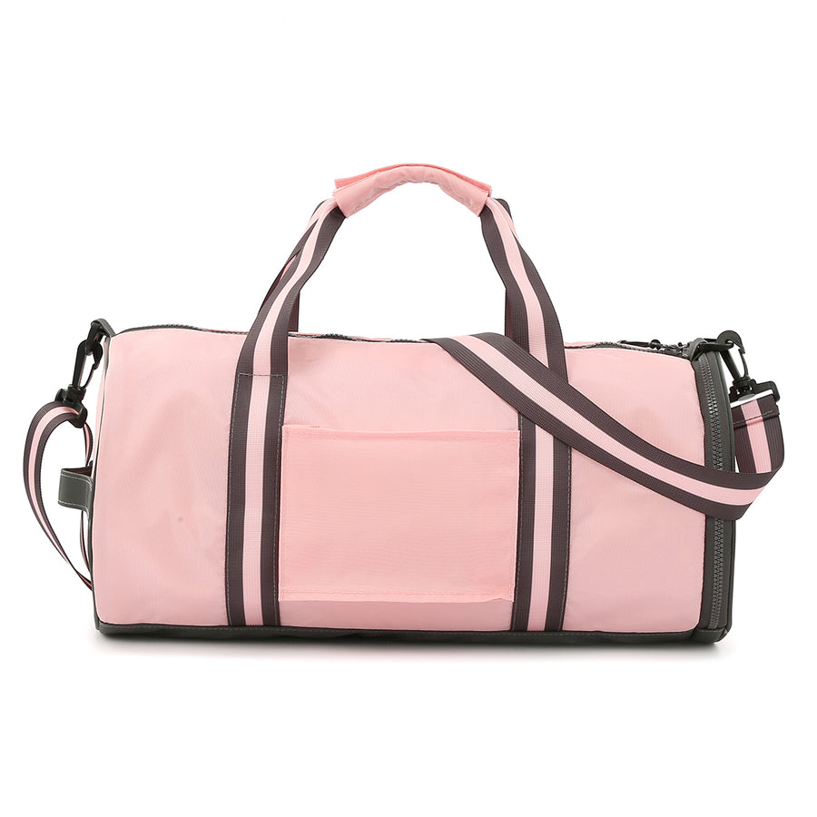 GYM, FITNESS, SPORTS BAG with separate shoe compartment - Pink