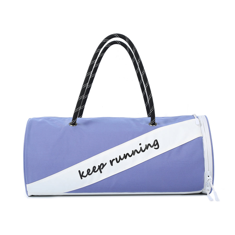 GYM, SPORTS, FITNESS DUFFEL BAG with separate shoe compartment for Ladies and girls - Lavender